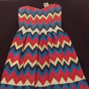 Brand new never been worn chevron dress